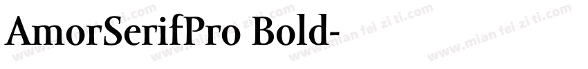 AmorSerifPro Bold字体转换